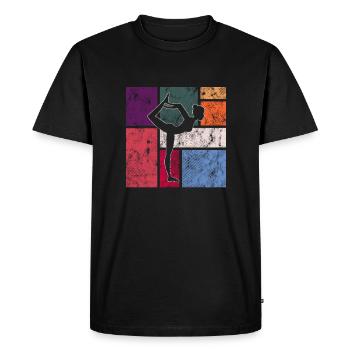 Danser - T-shirt Premium bio Homme - noir - Devant - Nico (187cm)