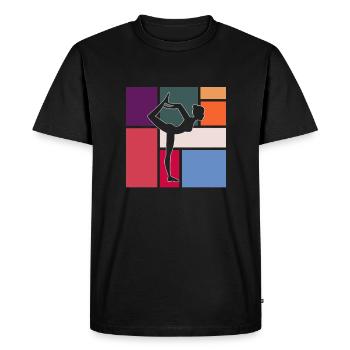 Danser - T-shirt Premium bio Homme - noir - Devant - Nico (187cm)