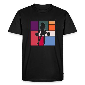 Cheerleading - T-shirt Premium bio Homme - noir - Devant - Nico (187cm)