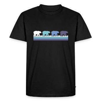 Bear - Men's Premium Organic T-Shirt - black - Front - Nico (187cm)