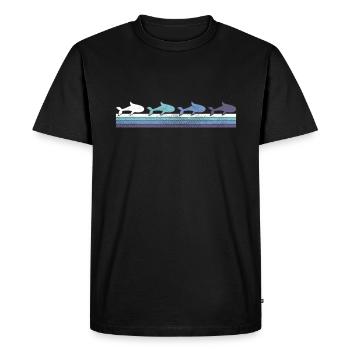 Poisson - T-shirt Premium bio Homme - noir - Devant - Nico (187cm)