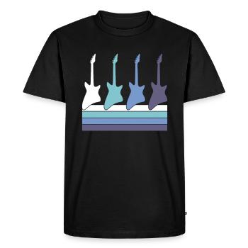 Jupe - T-shirt Premium bio Homme - noir - Devant - Nico (187cm)