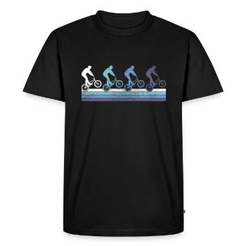 Le BMX - T-shirt Premium bio Homme - noir - Devant - Nico (187cm)