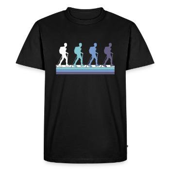 Wander - Men's Premium Organic T-Shirt - black - Front - Nico (187cm)