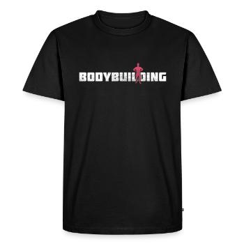 Culturisme - T-shirt Premium bio Homme - noir - Devant - Nico (187cm)