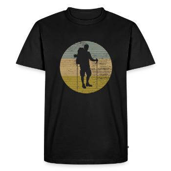 Wander - Men's Premium Organic T-Shirt - black - Front - Nico (187cm)