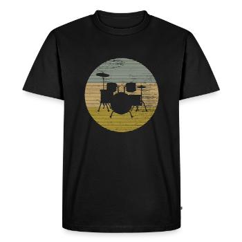 Percussion - Men's Premium Organic T-Shirt - black - Front - Nico (187cm)