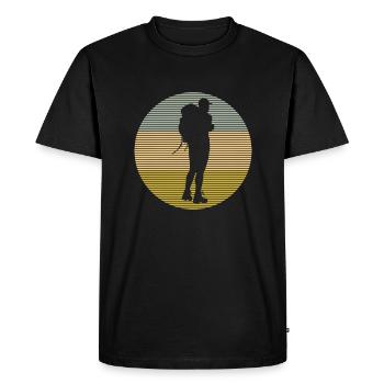Alpinisme - T-shirt Premium bio Homme - noir - Devant - Nico (187cm)