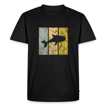 Poisson - T-shirt Premium bio Homme - noir - Devant - Nico (187cm)