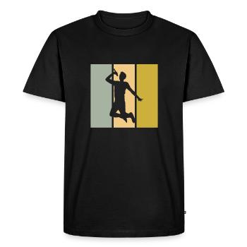 Sing - Men's Premium Organic T-Shirt - black - Front - Nico (187cm)