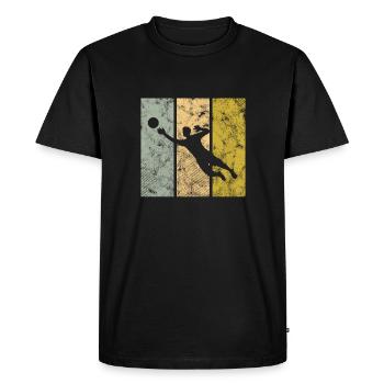 Gardien - T-shirt Premium bio Homme - noir - Devant - Nico (187cm)