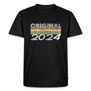 Édition Limitée 2024 - T-shirt Premium bio Homme - noir - Devant - Nico (187cm)