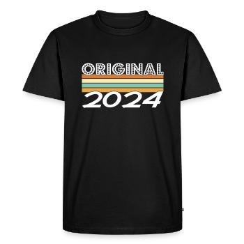 Édition Limitée 2024 - T-shirt Premium bio Homme - noir - Devant - Nico (187cm)