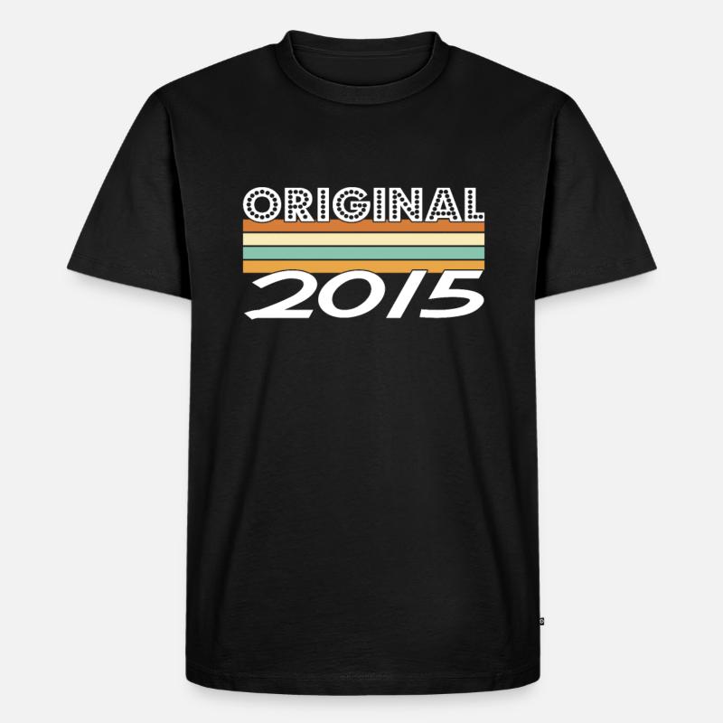 Limited Edition 2015 - Männer Premium Bio T-Shirt - Schwarz