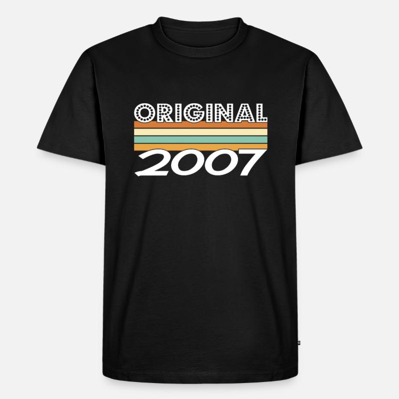 Limited Edition 2007 - Männer Premium Bio T-Shirt - Schwarz