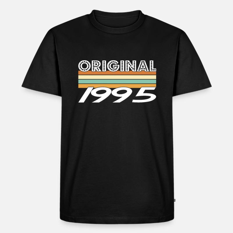 Original 1995 - Männer Premium Bio T-Shirt - Schwarz