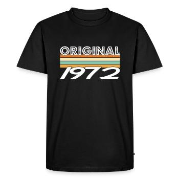 Original 1972 - T-shirt Premium bio Homme - noir - Devant - Nico (187cm)