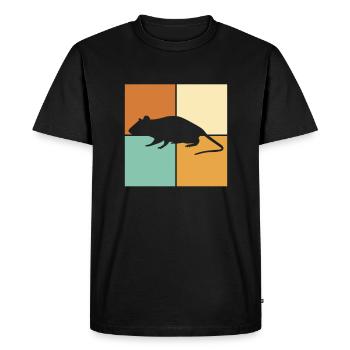 Mouse - Men's Premium Organic T-Shirt - black - Front - Nico (187cm)
