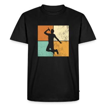 Sing - Men's Premium Organic T-Shirt - black - Front - Nico (187cm)