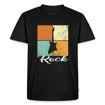 Jupe - T-shirt Premium bio Homme - noir - Devant - Nico (187cm)