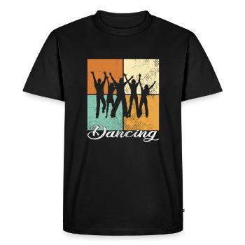 Danser - T-shirt Premium bio Homme - noir - Devant - Nico (187cm)