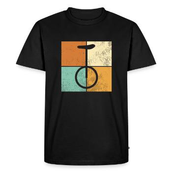 Monocycle - T-shirt Premium bio Homme - noir - Devant - Nico (187cm)