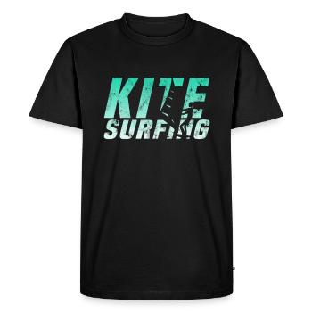 Kite surfing - Men's Premium Organic T-Shirt - black - Front - Nico (187cm)
