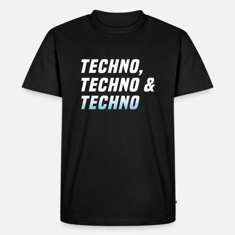 Techno Techno Techno - Men's Premium Organic T-Shirt - black