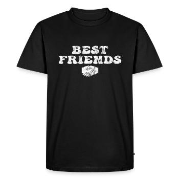 Meilleurs ami - T-shirt Premium bio Homme - noir - Devant - Nico (187cm)