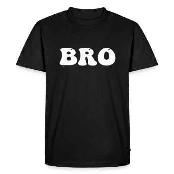 Frère Fr. Brudi - T-shirt Premium bio Homme - noir - Devant - Nico (187cm)