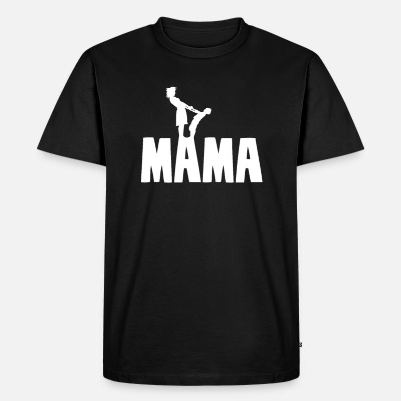 Mama - Männer Premium Bio T-Shirt - Schwarz