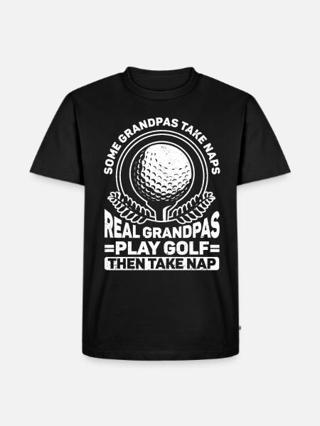Golf Gift for Golfer - Men's Premium Organic T-Shirt - black