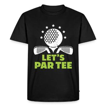 Cadeau de golf pour golfeur - T-shirt Premium bio Homme - noir - Devant - Nico (187cm)