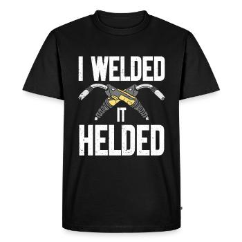 Soudeur cadeau Profession disant soudeur - T-shirt Premium bio Homme - noir - Devant - Nico (187cm)