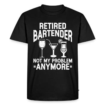 Bartender Gift Job Waiter Bartender - Men's Premium Organic T-Shirt - black - Front - Nico (187cm)