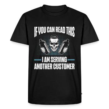 Bartender Gift Job Waiter Bartender - Men's Premium Organic T-Shirt - black - Front - Nico (187cm)