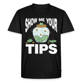 Bartender Gift Job Waiter Bartender - Men's Premium Organic T-Shirt - black - Front - Nico (187cm)