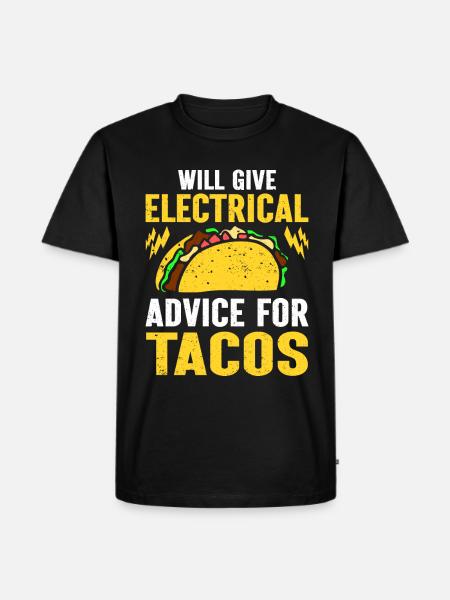 Electrician Gift - Men's Premium Organic T-Shirt - black