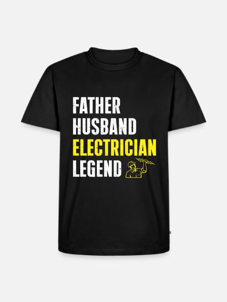 Electrician Gift - Men's Premium Organic T-Shirt - black