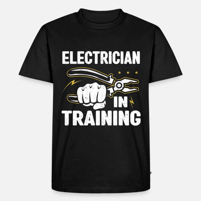 Elektriker Geschenk - Männer Premium Bio T-Shirt - Schwarz