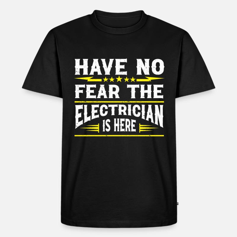 Elektriker Geschenk - Männer Premium Bio T-Shirt - Schwarz