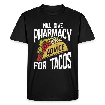Apothecary Gift Pharmacy - Men's Premium Organic T-Shirt - black - Front - Nico (187cm)