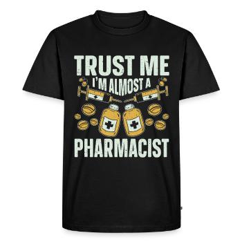 Apothecary Gift Pharmacy - Men's Premium Organic T-Shirt - black - Front - Nico (187cm)