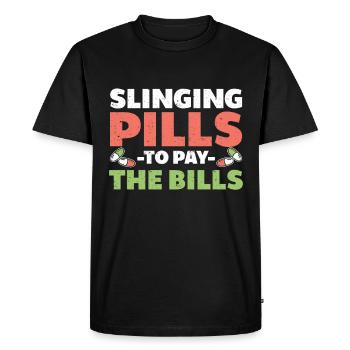 Apothecary Gift Pharmacy - Men's Premium Organic T-Shirt - black - Front - Nico (187cm)