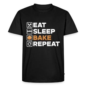 Bread Baking Bakery Baker - Men's Premium Organic T-Shirt - black - Front - Nico (187cm)
