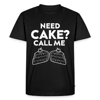 Pastry Chef Baking Baker Cake Baking - Men's Premium Organic T-Shirt - black - Front - Nico (187cm)
