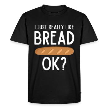 Bread Baking Bakery Baker - Men's Premium Organic T-Shirt - black - Front - Nico (187cm)