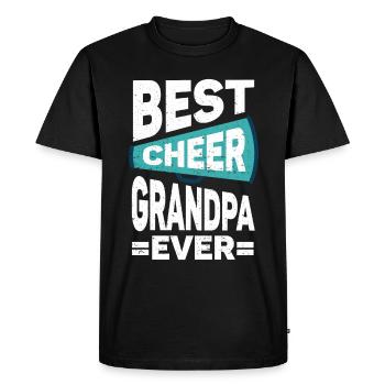 Pom-pom girl Cheerleading Cheer Grand-père - T-shirt Premium bio Homme - noir - Devant - Nico (187cm)