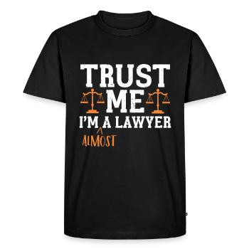 Lawyer Gift Law School Student Humor Lawyer - Men's Premium Organic T-Shirt - black - Front - Nico (187cm)