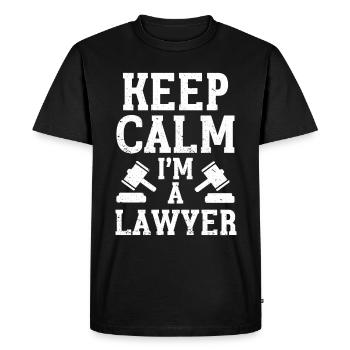 Lawyer Gift Law School Student Humor Lawyer - Men's Premium Organic T-Shirt - black - Front - Nico (187cm)